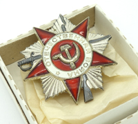 USSR - Cased, Type 3, 2nd Class Order of the Patriotic Star 