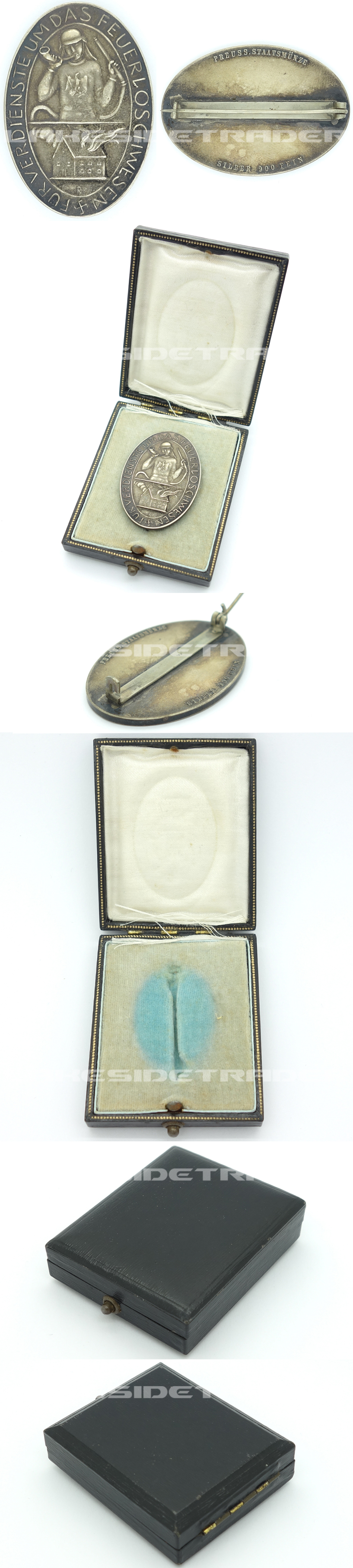 Cased Fireman’s Commemorative Merits Medal