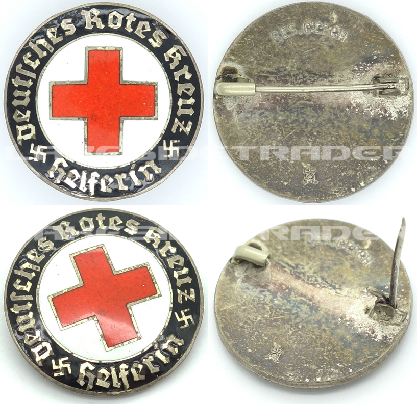 Red Cross Samaritain’s Active Service Brooch by HA