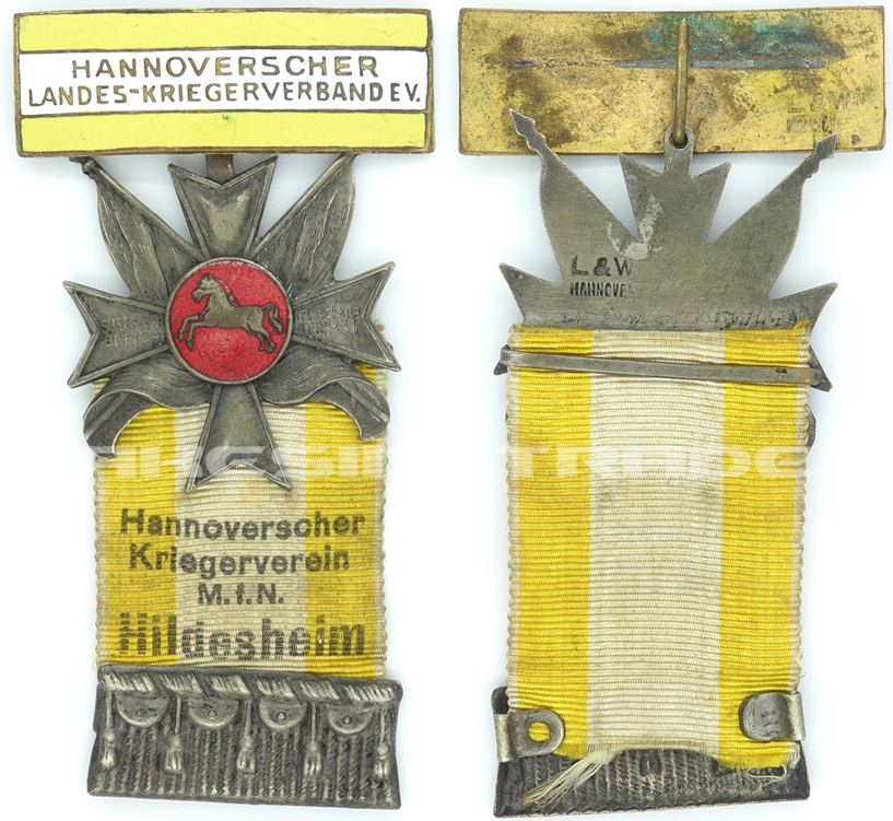 Hannover Warrior Association Membership Badge and Clasp