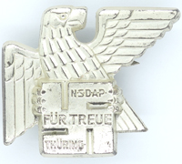 Gau Honor Thüringen Traditions Badge in Silver