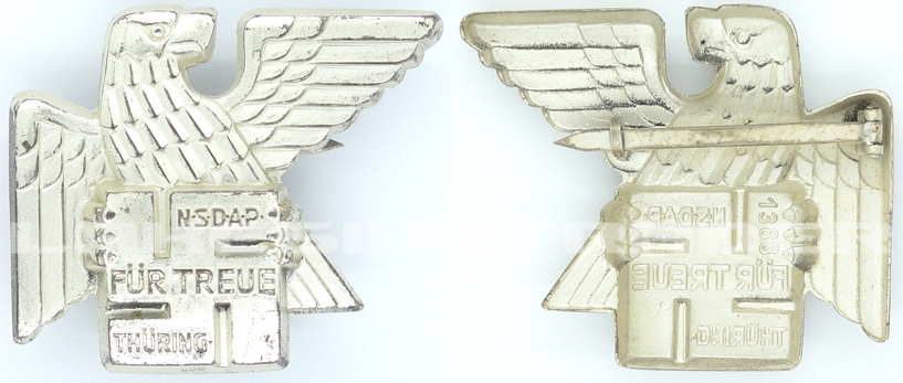 Gau Honor Thüringen Traditions Badge in Silver