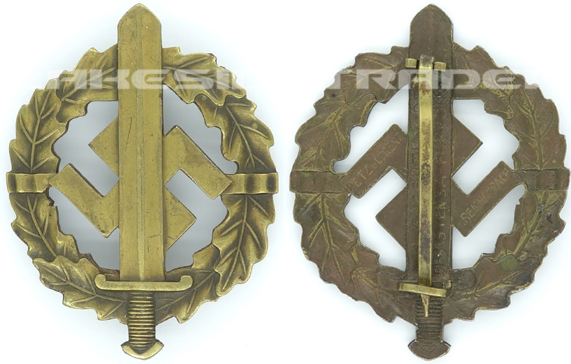SA Sports Badge in Bronze by Petz & Lorenz 