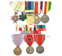 Japan - Eight-Piece Medal and Ribbon Bar