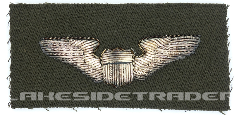 US, WW2 – Bullion Army Air Corps Pilot Wing