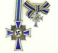 Honor Cross of the German Mother in Silver w Mini