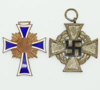 Damaged - Mothers Cross & Faithful Service Medals