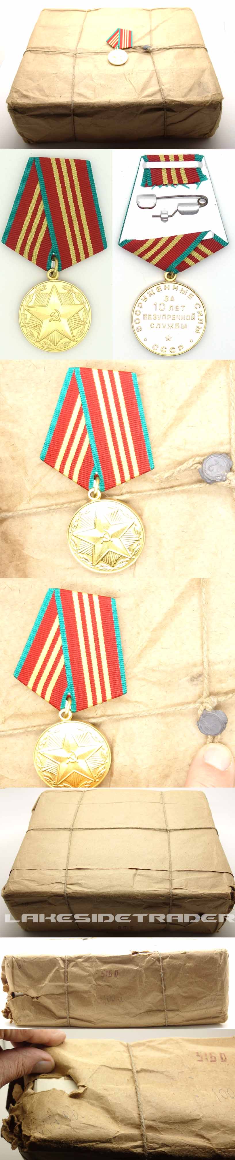 100 Soviet 10 Year Service Awards in Issue Cases