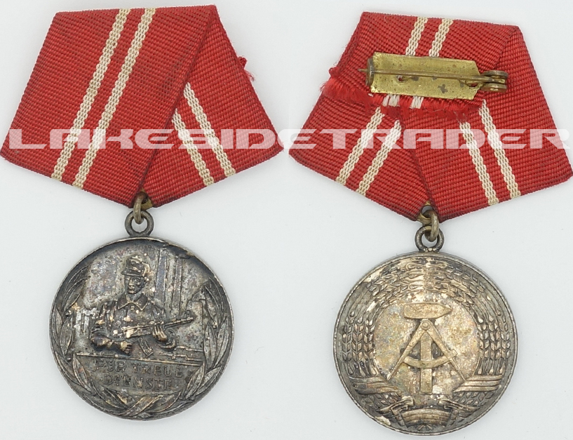 GDR Silver Medal for 15 Year Long Service in Fighting Groups of Working 
