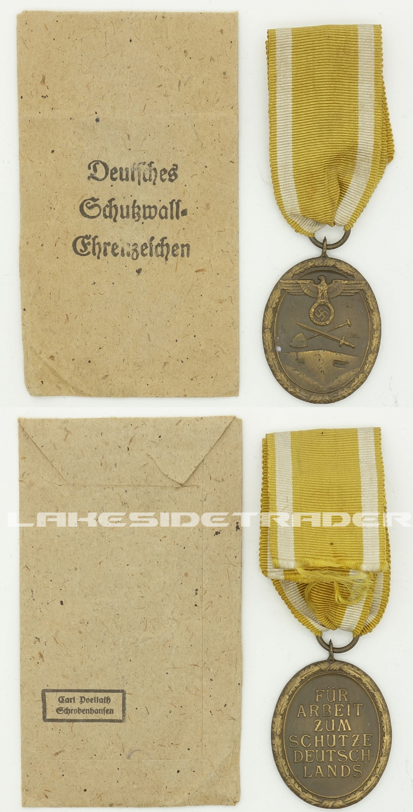 West Wall Medal in Issue Packet