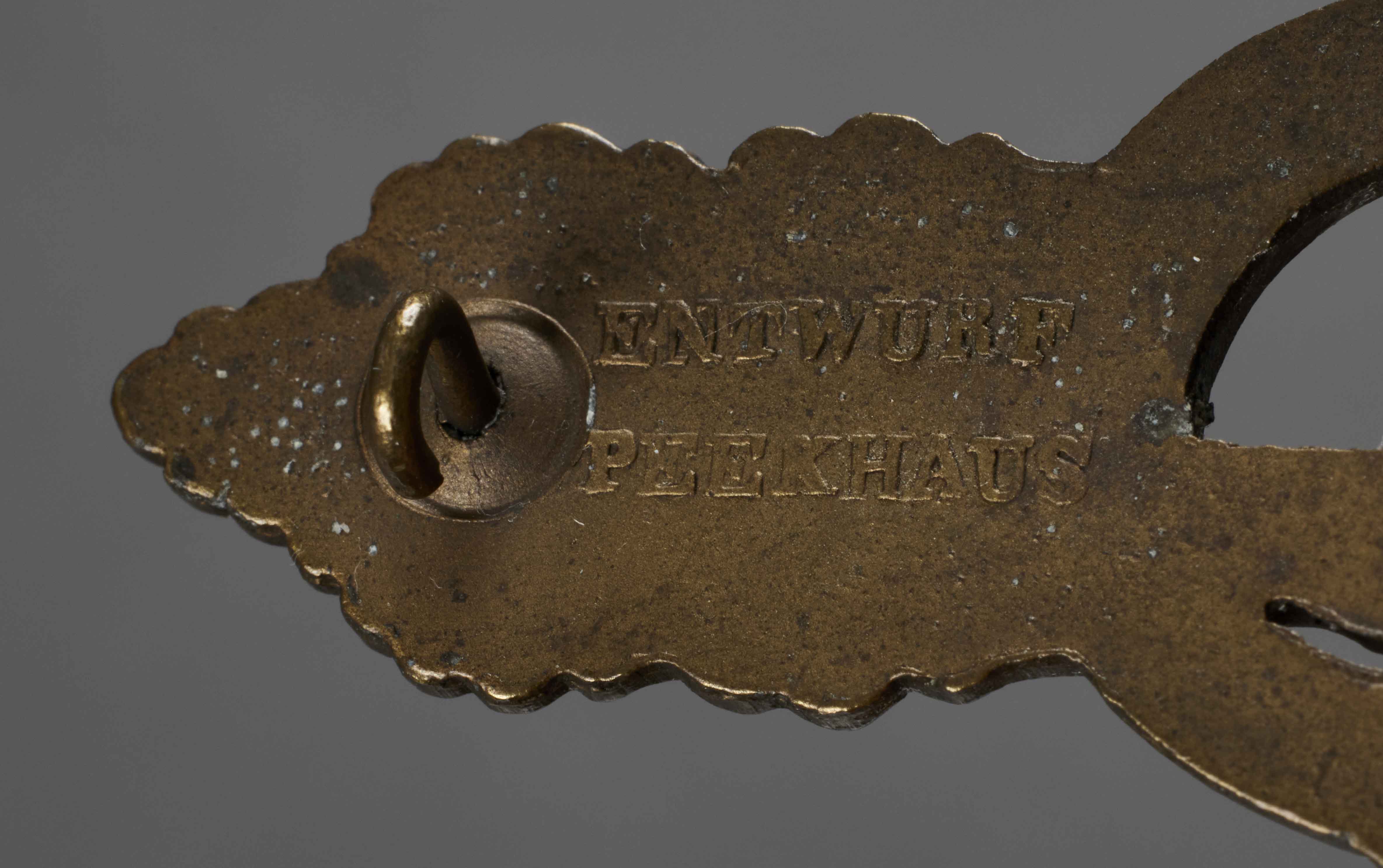 Kriegsmarine Submarine Clasp in Bronze by Schwerin