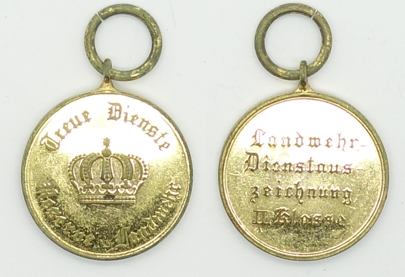Landwehr Military Service Medal 2nd Class 1913