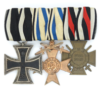 German Empire, Bavaria – Three Piece Medal Bar