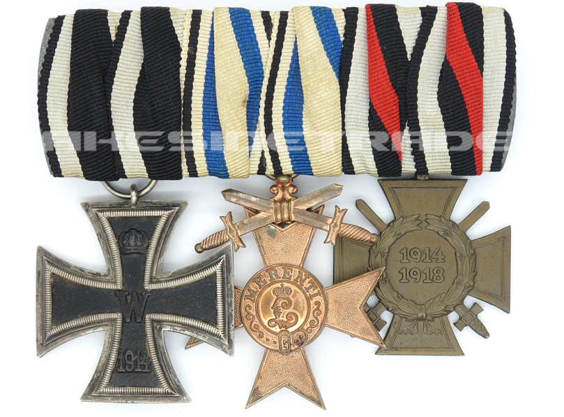 German Empire, Bavaria – Three Piece Medal Bar