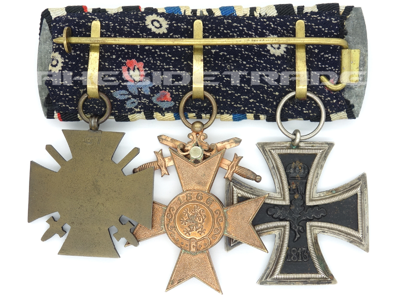 German Empire, Bavaria – Three Piece Medal Bar