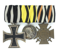 German Empire, Württemberg - Three Piece Medal Bar