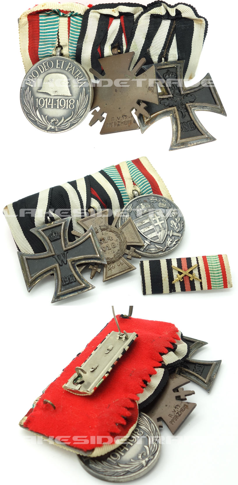 Hungary - Three Piece Medal and Ribbon Bar