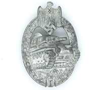 Panzer Assault Badge in Silver by A.S.