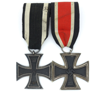 Two-Piece 2nd Class Iron Cross 1914/1939 Medal Bar