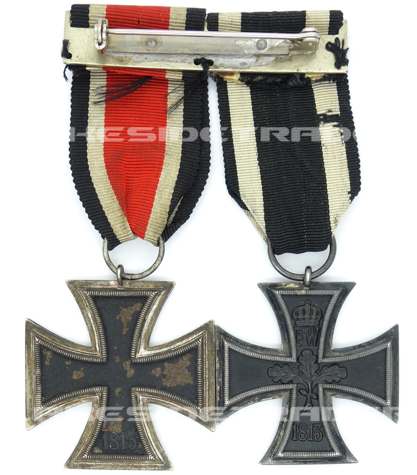Two-Piece 2nd Class Iron Cross 1914/1939 Medal Bar