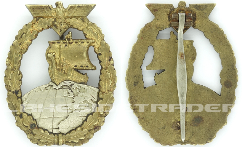 Navy Auxiliary Cruiser War Badge by Juncker