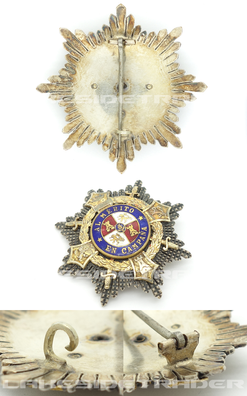 Type I - Spanish War Cross Breast Star