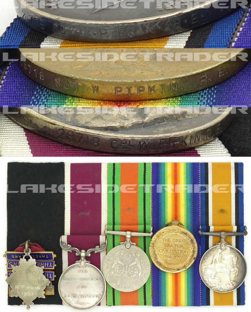 UK, WWI - Medal Bar Sjt. Pipkin