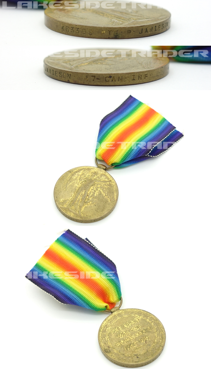 Canada, WWI - Victory Medal Pte Jamieson