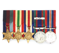 Canada, WWII – Five Piece Medal Bar