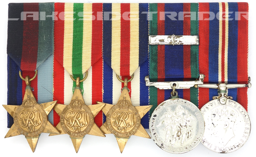 Canada, WWII – Five Piece Medal Bar