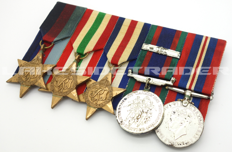 Canada, WWII – Five Piece Medal Bar