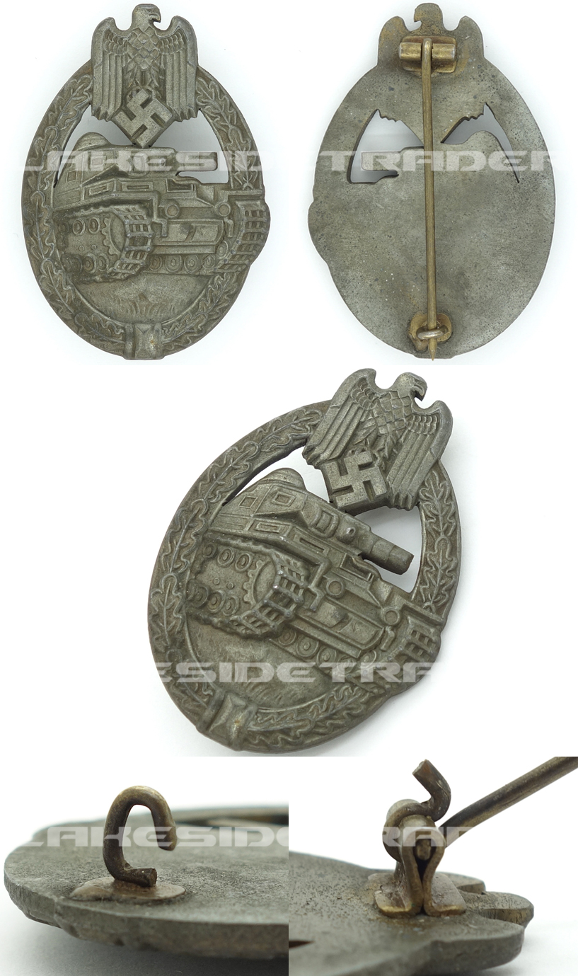 Panzer Assault Badge in Bronze by A. Rettenmaier