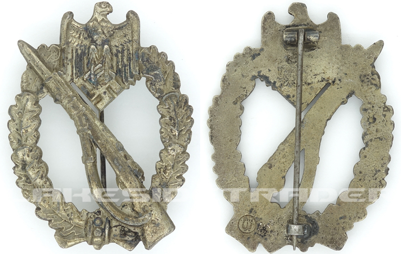 Infantry Assault Badge in Silver by Wiedmann