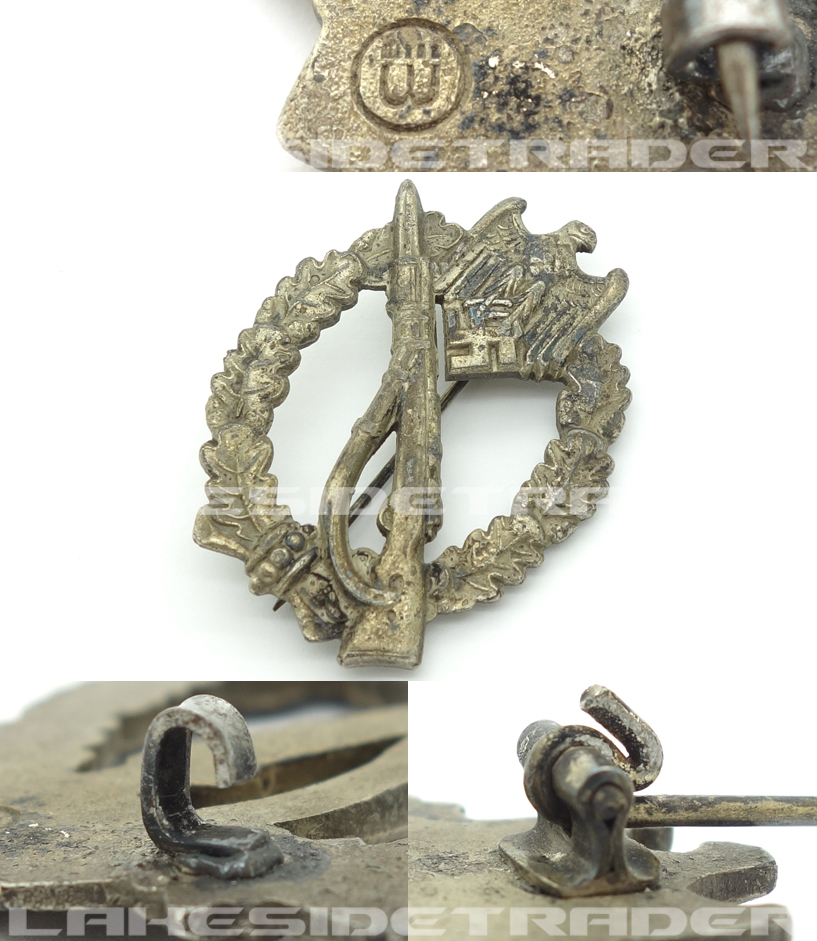 Infantry Assault Badge in Silver by Wiedmann