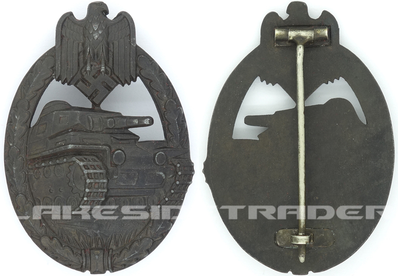 Panzer Assault Badge in Bronze by Zimmermann