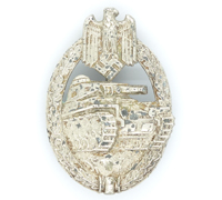 Panzer Assault Badge in Silver by H. Aurich
