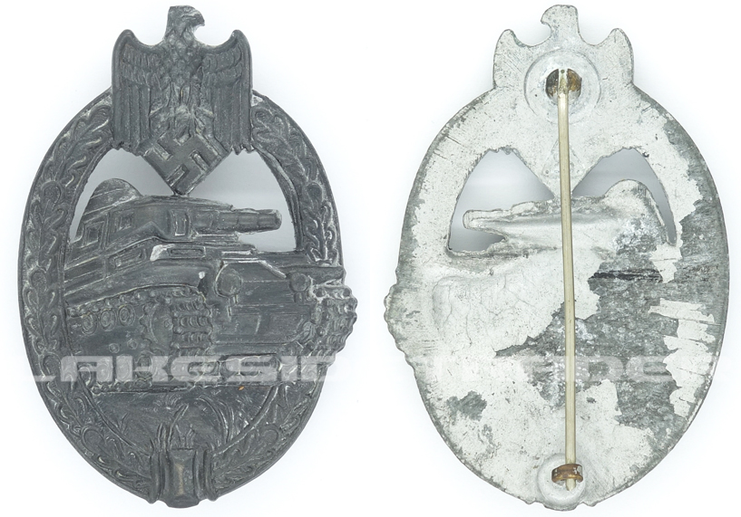 Panzer Assault Badge in Silver by A.S.
