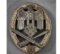 General Assault Badge; Grade III (25) by Rudolf Karneth Badge