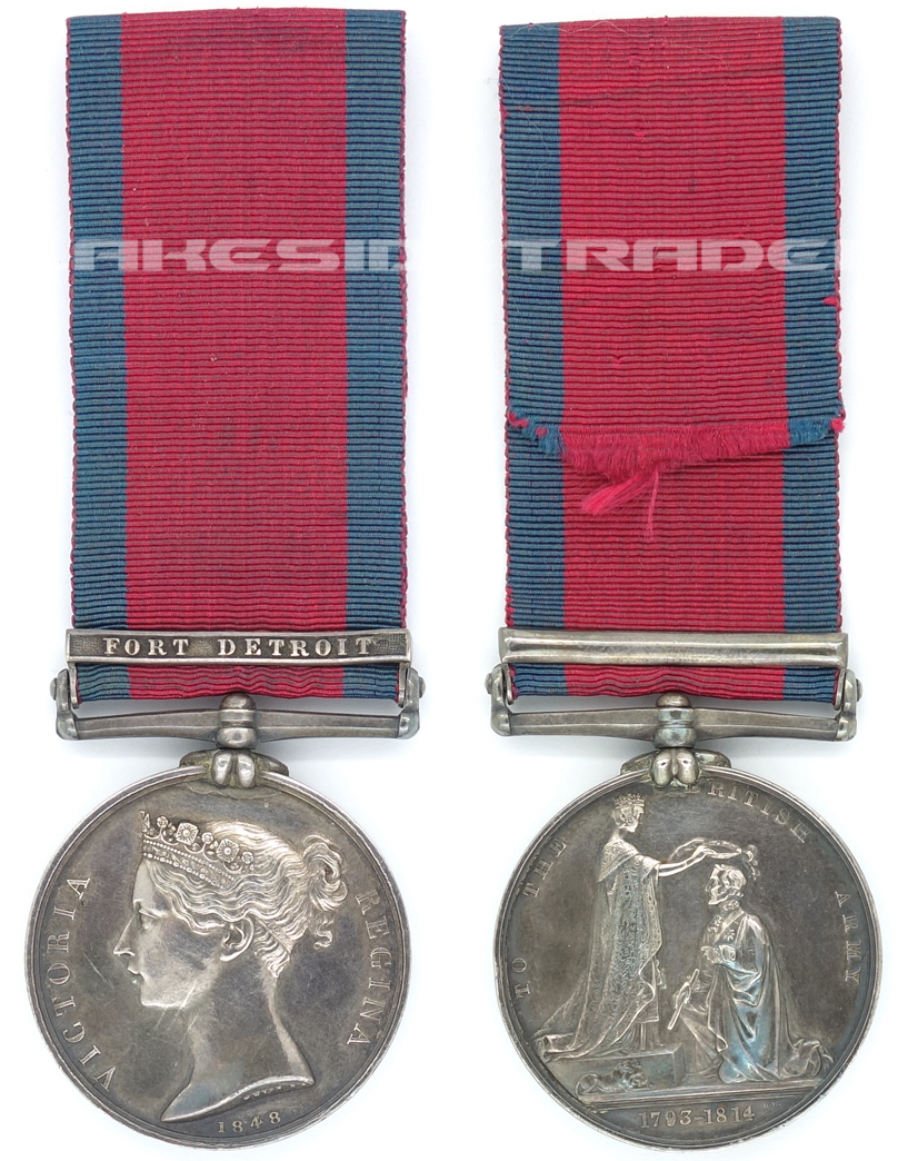 Military General Service Medal with Fort Detroit Clasp