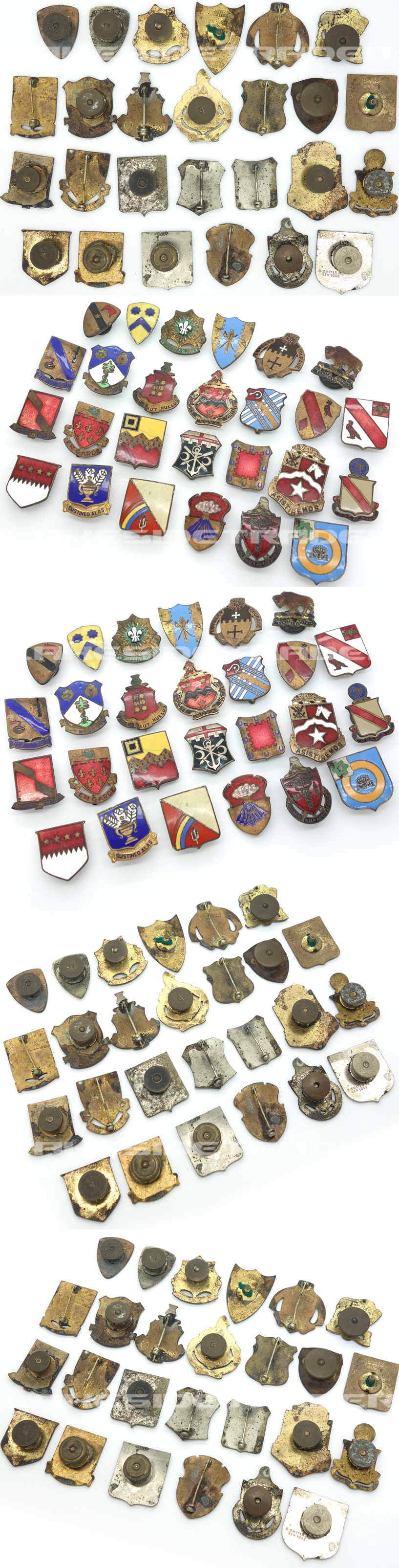 U.S. WWII - 26pc Distinctive Unit Insignia Group