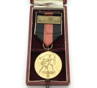 Cased Sudetenland Commemorative Medal w Prague Bar