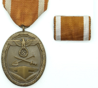 1st Issue - West Wall Medal w Ribbon Bar