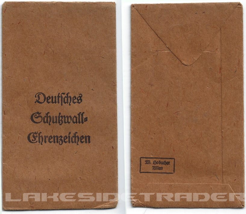 West Wall Medal Issue Packet by 32