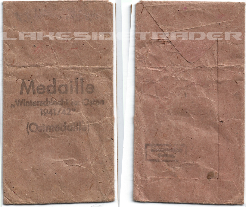 Eastern Front Medal Issue Packet