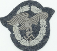 Luftwaffe Observer Badge in Cloth