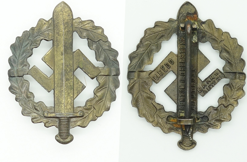 SA Sports Badge in Bronze by W.REDO