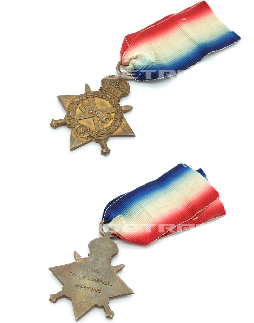 Canada - 1914-15 Star, Campbell, 8th Can.Inf.