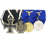 WWI & Luftwaffe - Four-Piece Medal Bar