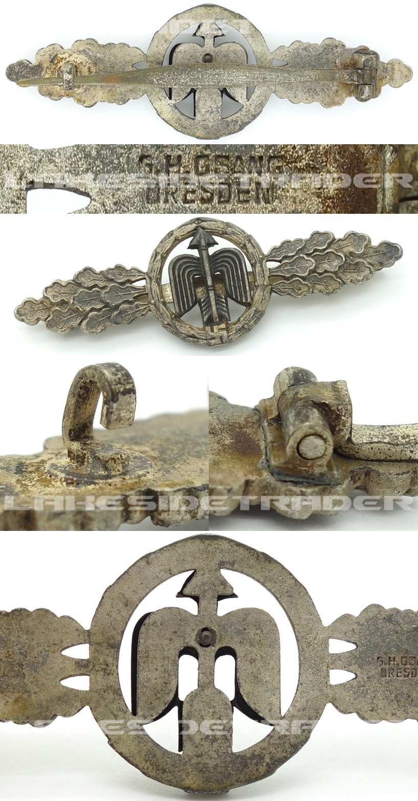 Luftwaffe Day Fighter Clasp in Silver by Osang