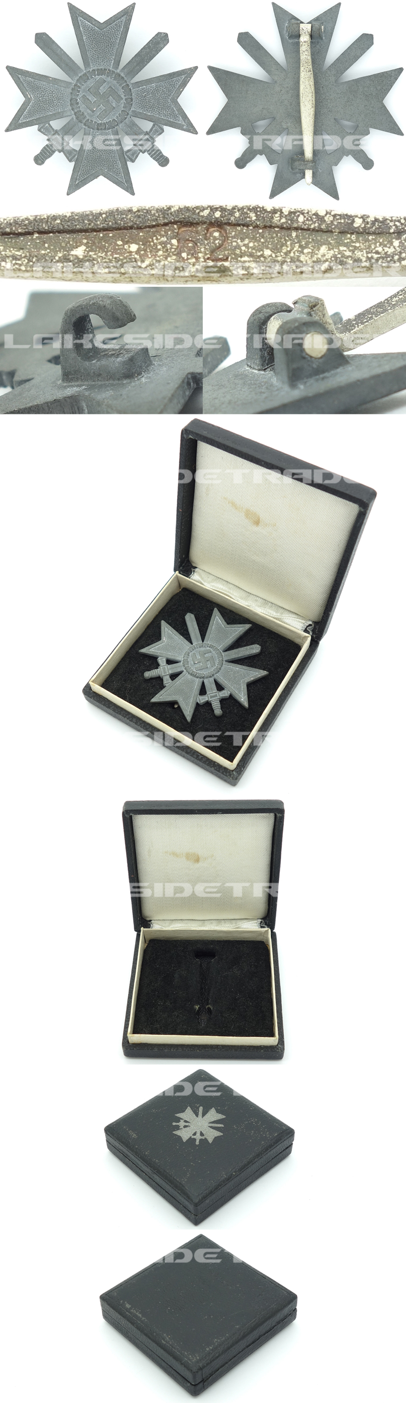 Cased 1st Class War Merit Cross with Swords by 62